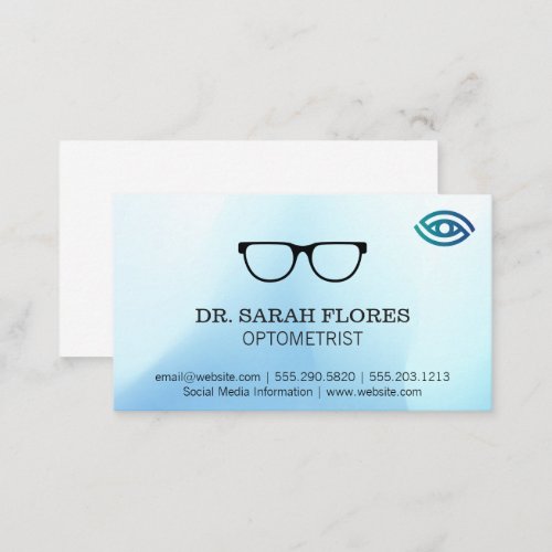 Prescription Glasses Icon  Optometrist Logo Business Card