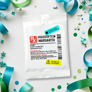 Prescription Margarita Funny Party Favor  Drink Mix
