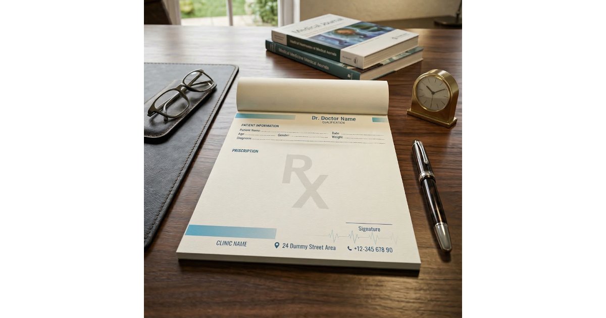 Prescription Pad Notepad – Editable Rx for Doctors | Zazzle