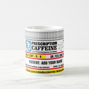 Prescription RX Caffeine Coffee Mug