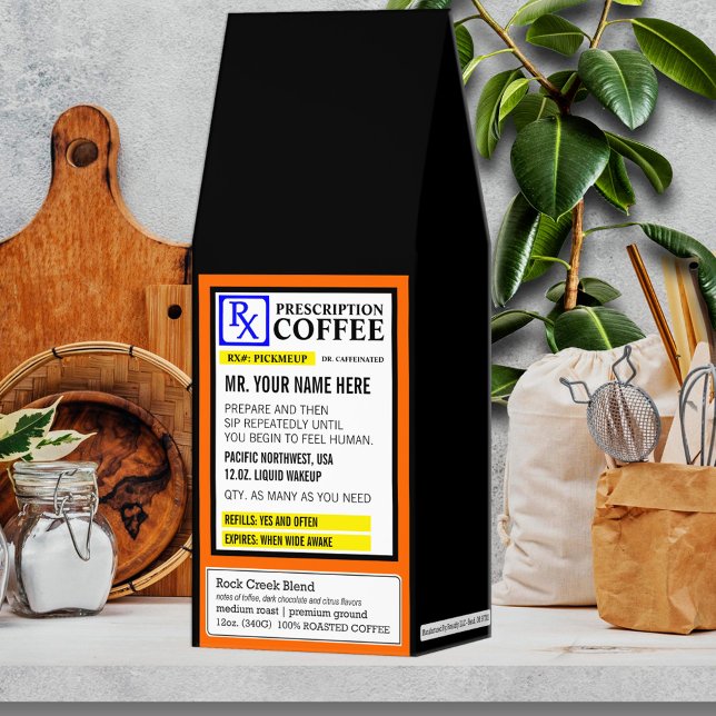 Prescription Strength Label Roasted Coffee (Creator Uploaded)
