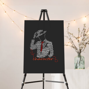 Presence Needs No Introduction Gentleman Typograph Foam Board