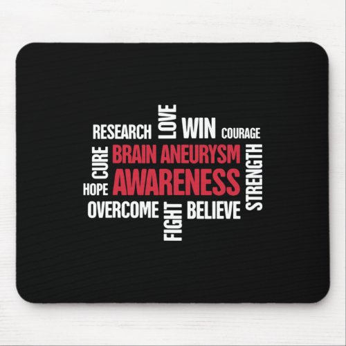 Present Brain Aneurysm Awareness  Mouse Pad