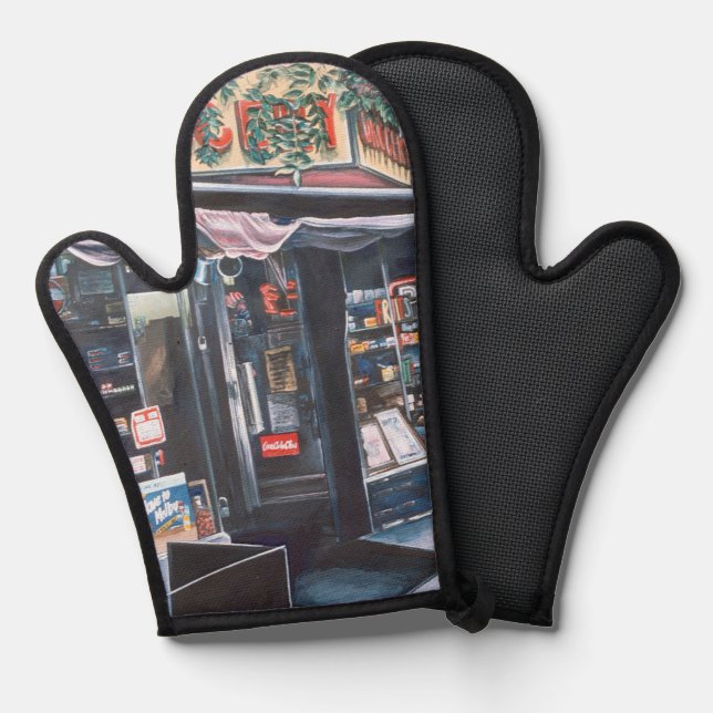 Present Day Look At Tranquil Past Oven Mitt (Front/Back)