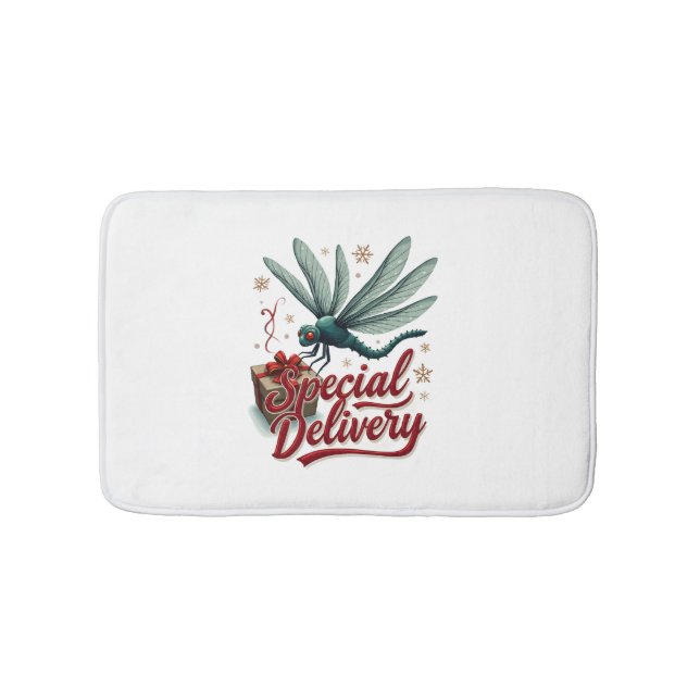 Present Delivery Dragonfly Bath Mat (Front)