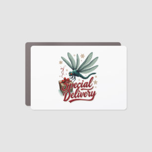 Present Delivery Dragonfly Car Magnet