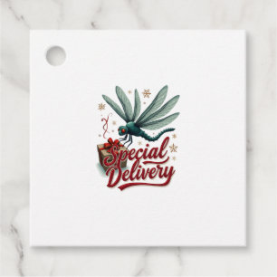 Present Delivery Dragonfly Favor Tags