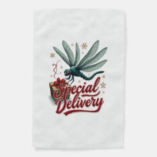 Present Delivery Dragonfly Garden Flag