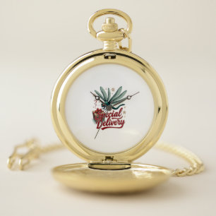Present Delivery Dragonfly Pocket Watch