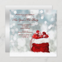 Present Filled Santa Sack New Year's Eve party Invitation
