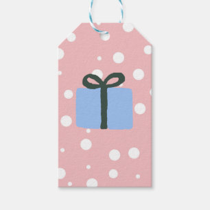Present Illustration Christmas Classic Gift Tags