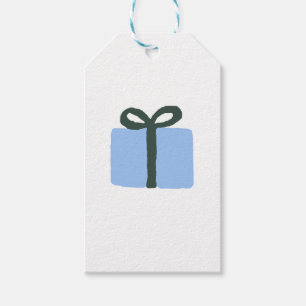 Present Illustration Christmas Classic Gift Tags