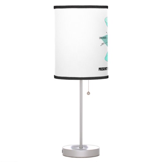 Present Is A Relative Concept Light Cone Physics Table Lamp (Left)