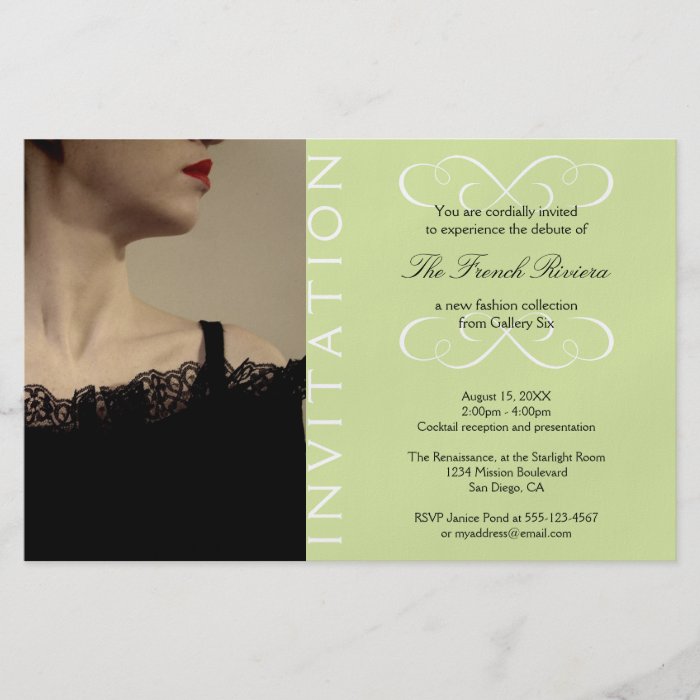 Present new luxury product elegant mint invitation custom flyer