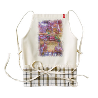 Present wall zazzle HEART apron
