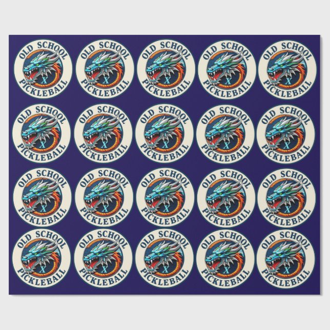Present wrapping paper DragonX Pickleball team (Flat)