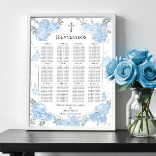 Presentación 3 años Seating Chart Sign Butterflys