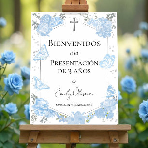 Presentación 3 años Welcome Sign Butterflys