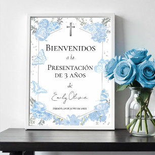 Presentación 3 años Welcome Sign Butterflys