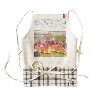 Presentation at a fair zazzle HEART apron