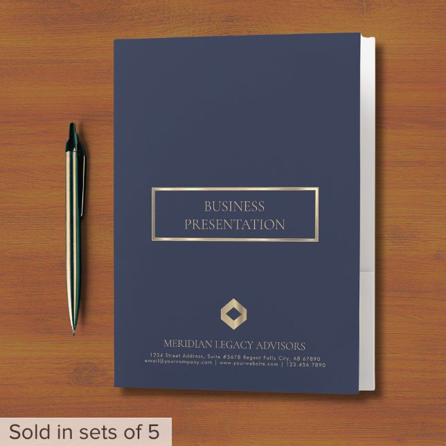 Presentation Folders with Business Card Slot (Creator Uploaded)