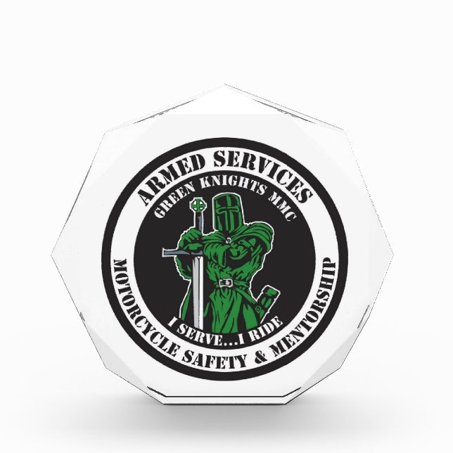 Presentation for service/thanks acrylic award (Front)