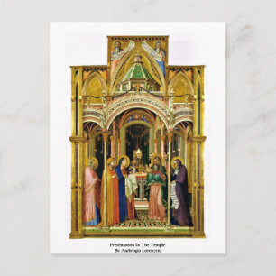 Presentation In The Temple By Ambrogio Lorenzetti Postcard