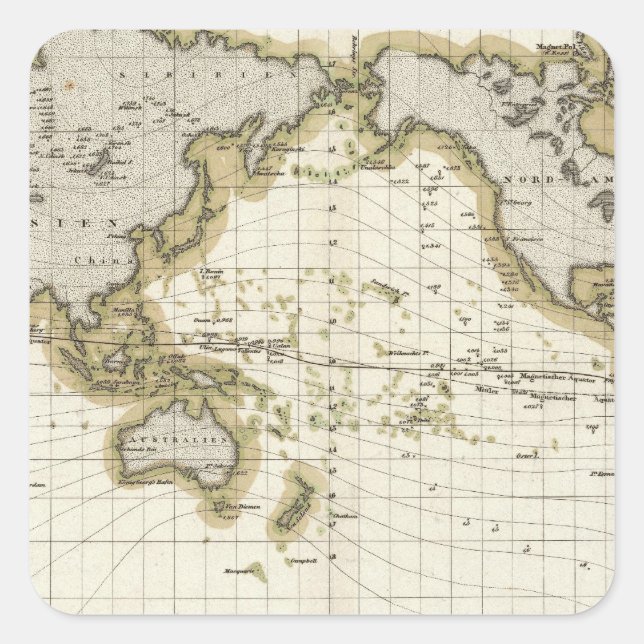 presentation isodynamic lines square sticker (Front)