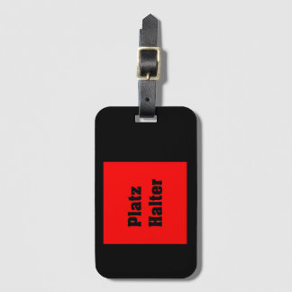 presentation luggage tag