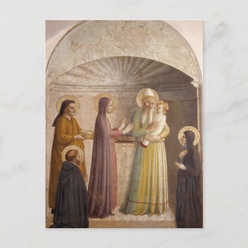 Presentation of Jesus in the Temple Fra Angelico  Postcard
