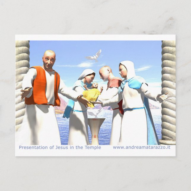 Presentation of Jesus in the Temple   Postcard (Front)