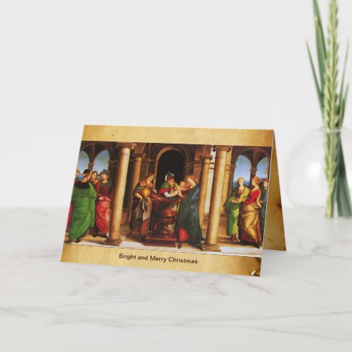 PRESENTATION OF JESUS TO TEMPLE Christmas  Holiday Card