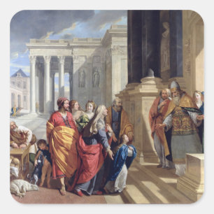 Presentation of the Virgin in the Temple Square Sticker