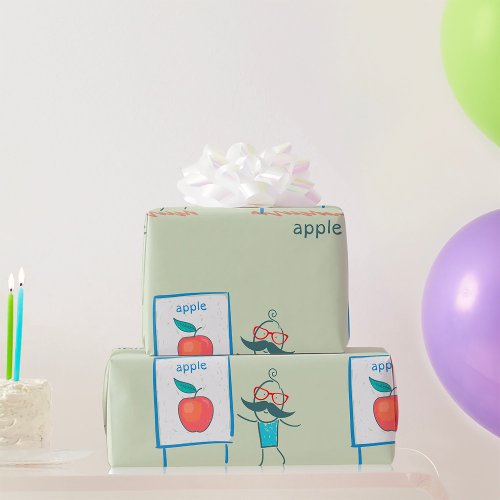 Presenting An Apple Wrapping Paper