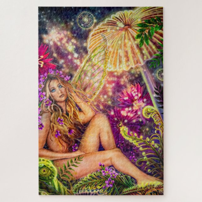 Presenting 'Enchantment' by Artist Lisa Iris Jigsaw Puzzle (Vertical)