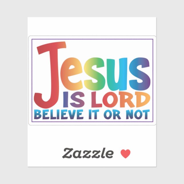 Presenting the truth about Jesus Sticker (Sheet)