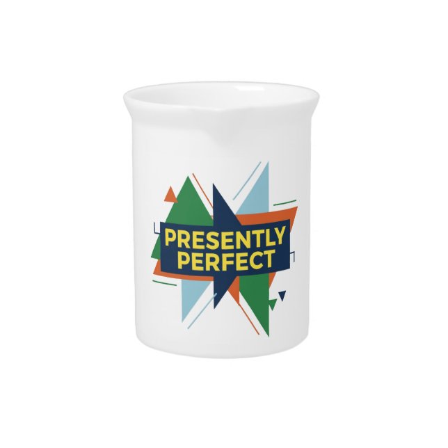 Presently Perfect Abstract Modern  Design Beverage Pitcher (Front)