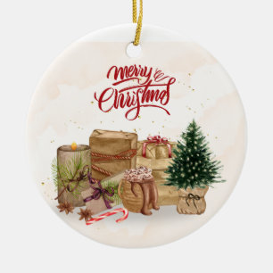 Presents ceramic ornament