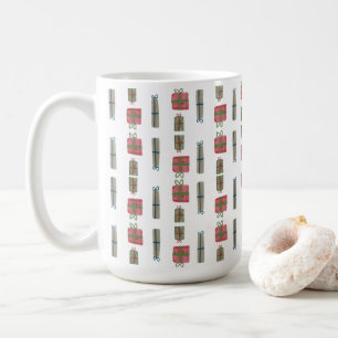 Presents Coffee Mug   15 oz Holiday   Ceramic