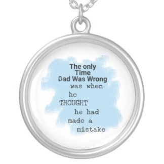 Presents For Dad From Daughter In Law Silver Plated Necklace