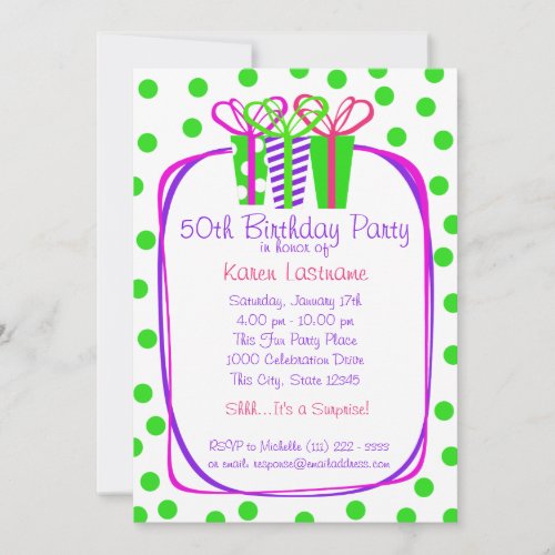 Presents Gifts Party Card
