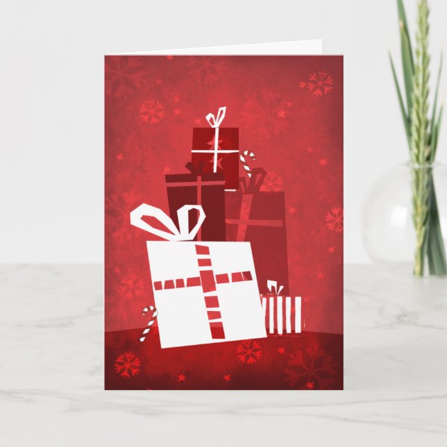 Presents/Happy Holidays Holiday Card (Front)