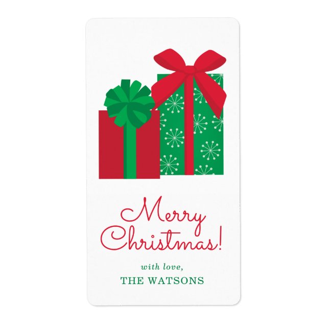 Presents Personalized Gift Tag (Front)