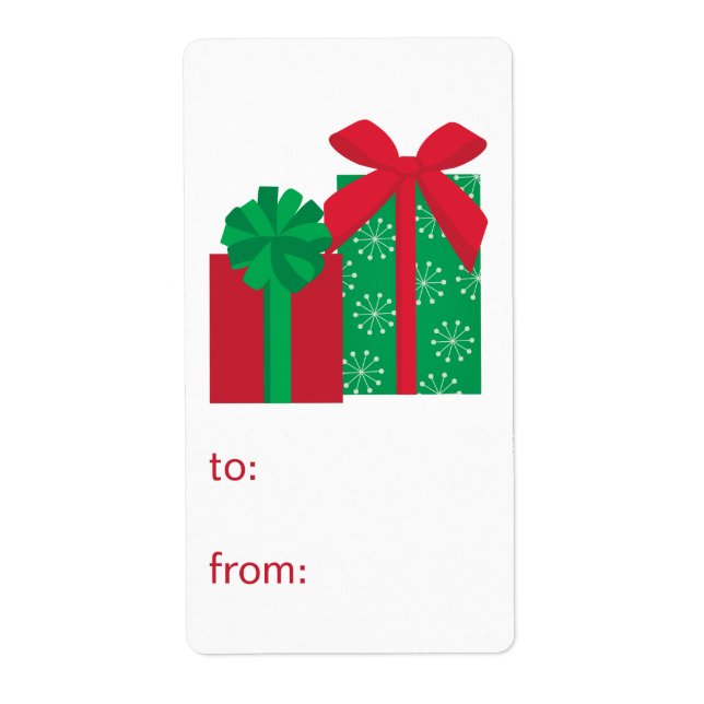 Presents To From Label (Front)