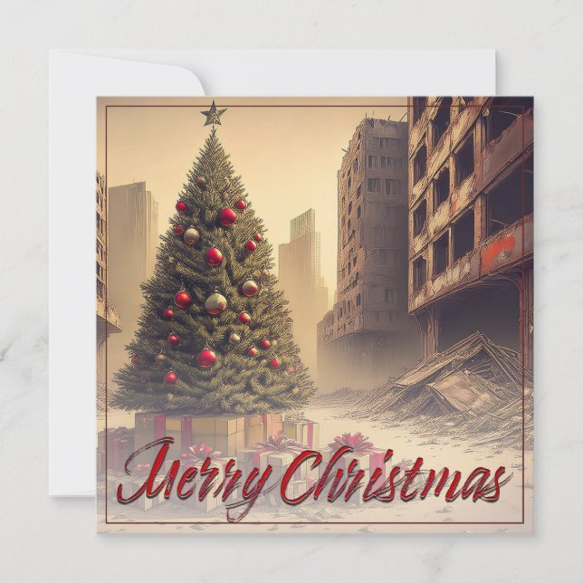 Presents Under a Tree in a Toxic Apocalyptic World (Front)