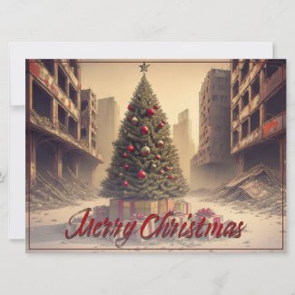 Presents Under a Tree in a Toxic Apocalyptic World