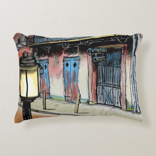 PRESERVATION HALL NEW ORLEANS by Slipperywindow Decorative Pillow