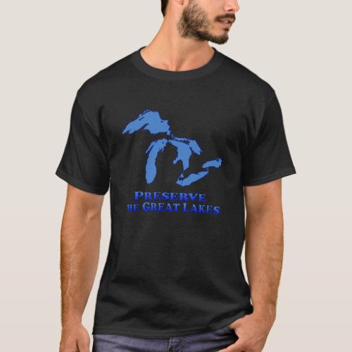 Preserve Great Lakes _ Black T_Shirt