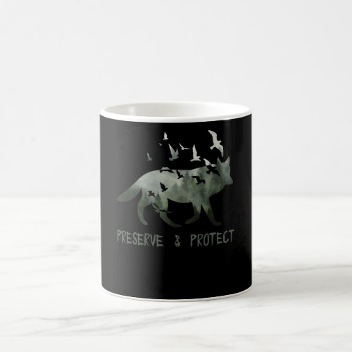 Preserve  Protect National Park Wolf Coffee Mug