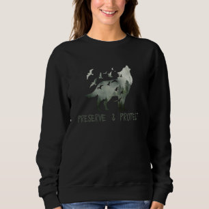 Preserve & Protect National Park Wolf Sweatshirt
